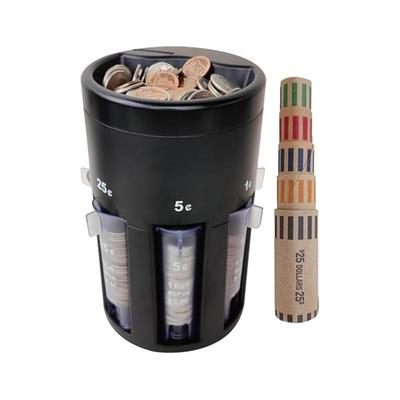 Сортировщик монет, настольный держатель монет с трубкой-сортером, портативный органайзер для денег, держатель для дома, магазинов, баров, школ, торговых центров, ресторанов