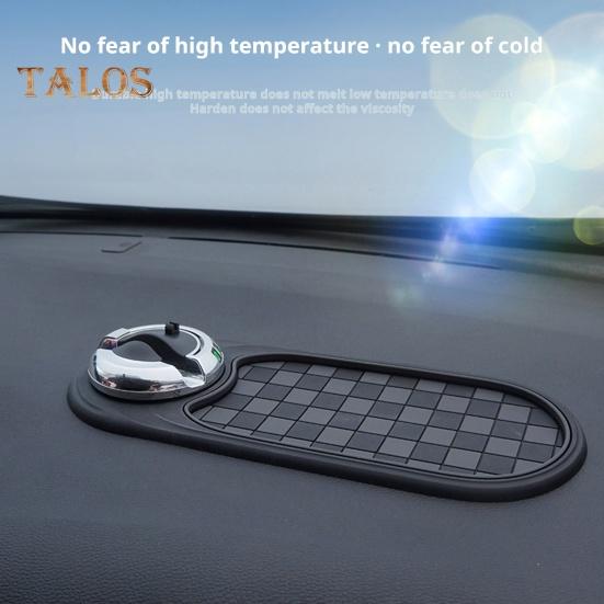 Многофункциональный автомобильный противоскользящий коврик с временным парковочным номером, держатель для мобильного телефона на приборную панель автомобиля, вращающийся на 360 градусов