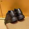 New Summer Crocodile Print Black Men's Breathable Shoes Running Casual Sports Board Shoes Natural Cowhide Soft Sole Shoes A3