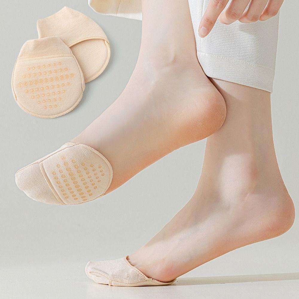 1 Pair Soft Half Feet Socks Silicon Boat Socks New Toe Socks