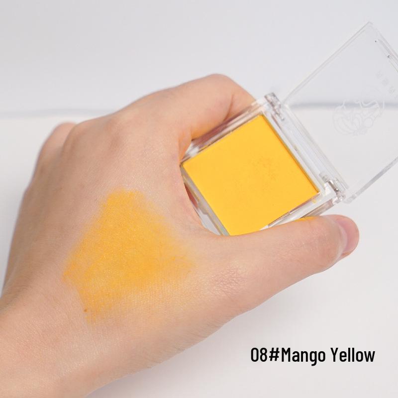 Vibrant Matte Eyeshadow - Pigmented Yellow, Blue, Red