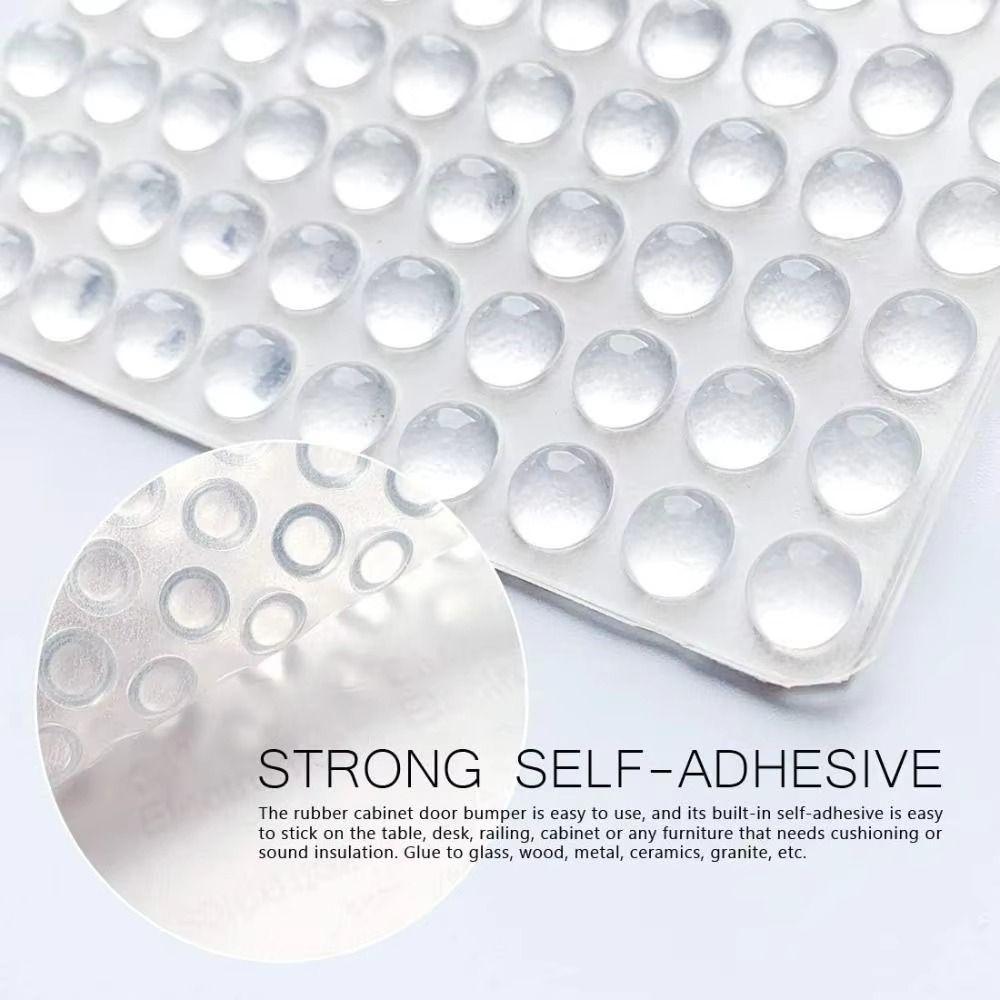 100pcs Soft Silicone Rubber Silicone Furniture Pads Rubber Damper Buffer Furniture Hardware