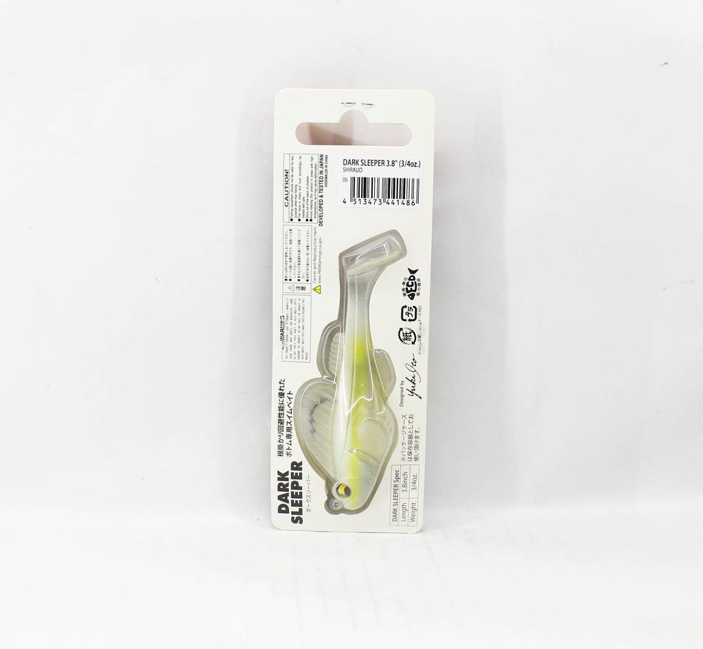 Megabass Мягкая приманка Dark Sleeper 3,8 дюйма 3/4 унции Shirauo (1486)