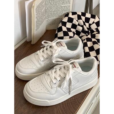 Кремовые немецкие тренировочные кроссовки платформа белые туфли женские осенние ins тренд студенческие универсальные спортивные кеды модные универсальные