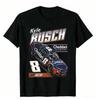 2026 Кайл Буш #8 Cheddars Графическая футболка для гонок Nascar Автоспорт