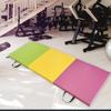 Folding Exercise Mat with Carrying Handles Triple Fold Equipment for Women Gymnastics Foldable