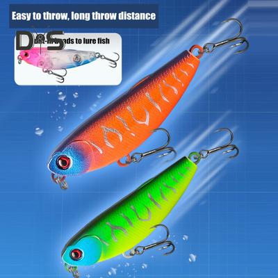 5.5CM/5.6G Topwater Pencil Lure с тройным крючком Реалистичная плавающая приманка для ловли на джиг в пресной воде, соленой воде, форели, окуня, щуки, окуня