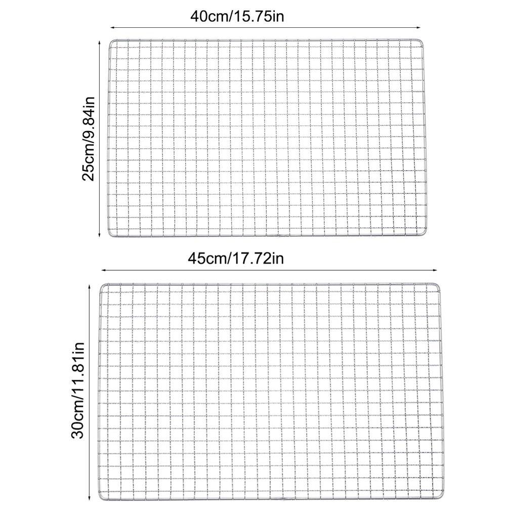 Reusable BBQ Roasting Rack Rectangular Baking Cooling Rack New Firewood Rack  Outdoor Barbeque Oven