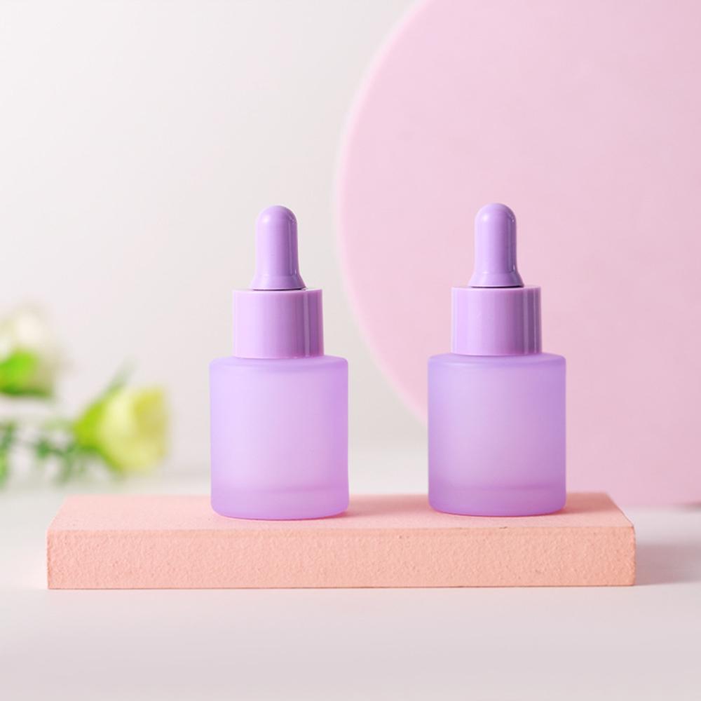 1pc 20ml Essential Oil Bottle Glass Frosted Dropper Bottle Sample Bottle Aromatherapy Liquid Drop for Massage Perfume Bottles