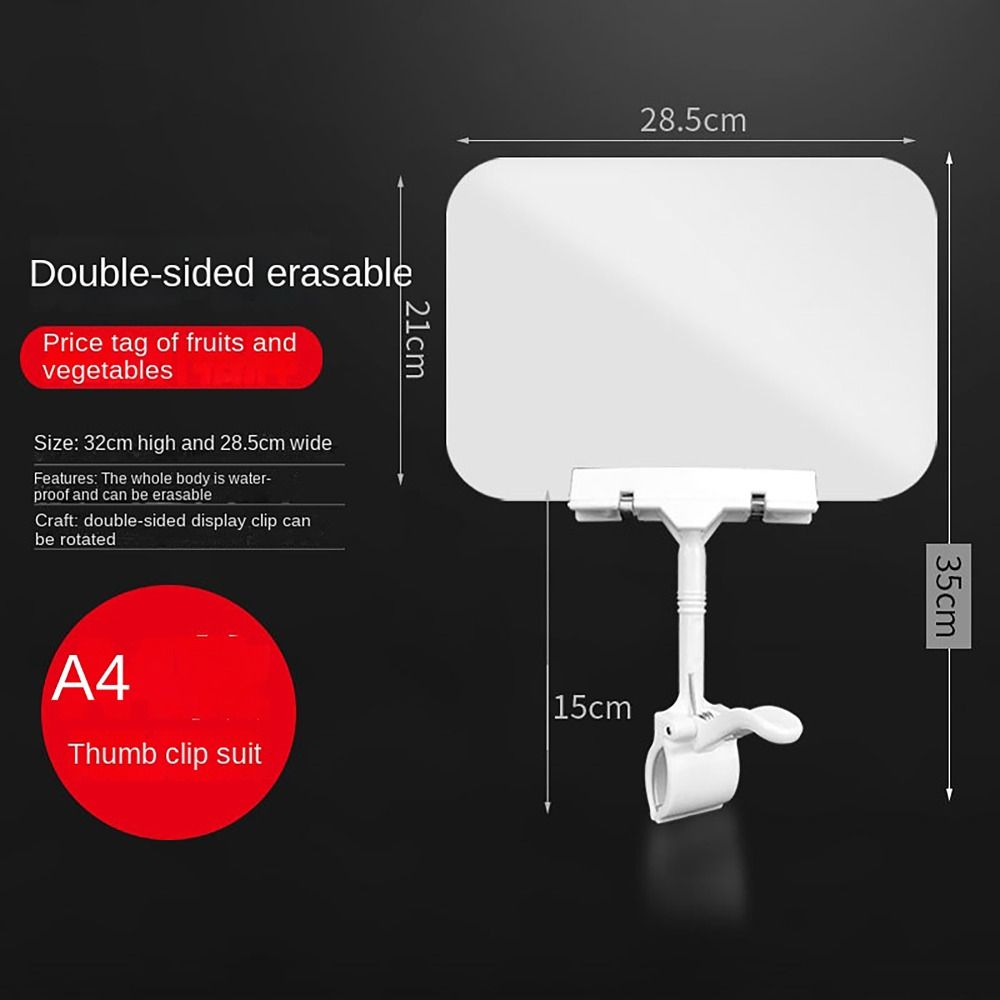 С зажимом Этикетка с ценой на еду A4 A5 A6 Держатель ценника Пекарня Супермаркет Ресторан Меню