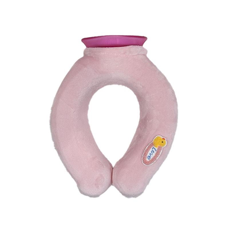 Подушка-подголовник U-образной формы двойного назначения: Бутылка для горячей/холодной воды и пакет со льдом для комфорта в любое время года