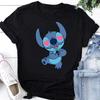 2026 Unisex TShirts Kawaii Lilo Stitch Print Female Tshirt Short Sleeve T Shirts Female Streetwear Clothing Tops Tee