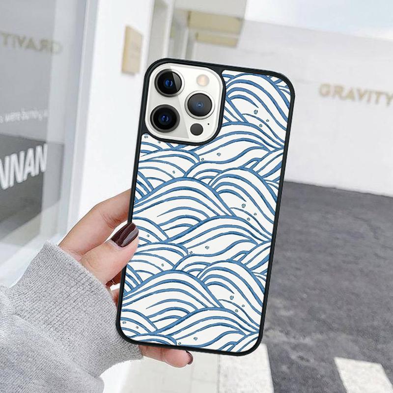 Модный абстрактный арт, линия, волна, чехол для телефона для iPhone 17 Air 15 16e 11 13 14 Pro Max 12 Plus Max Fundas