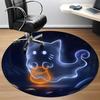 1pc Cat Spirit Office Round Area Rug, Under Office Chairs Bedroom Living Room Home Decor, Room Deco, Available in Various Sizes