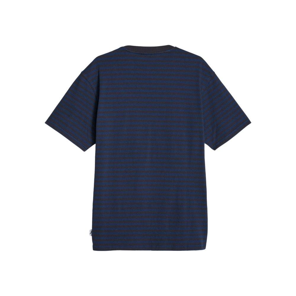 Puma MMQ Service Line Tee Brand Logo Striped Loose Fit Round Neck Short Sleeve T-Shirt Unisex Tops Navy-Blue 620839-16