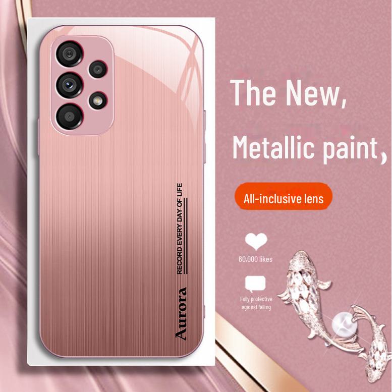 Samsung S10 Plus Aurora Stripe Glass Pro с текстурой шлифовки