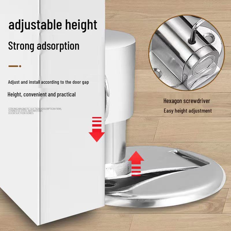 Бесшумный дверной стопор: Бесфрезерный, невидимый напольный бампер для спальни и ванной комнаты