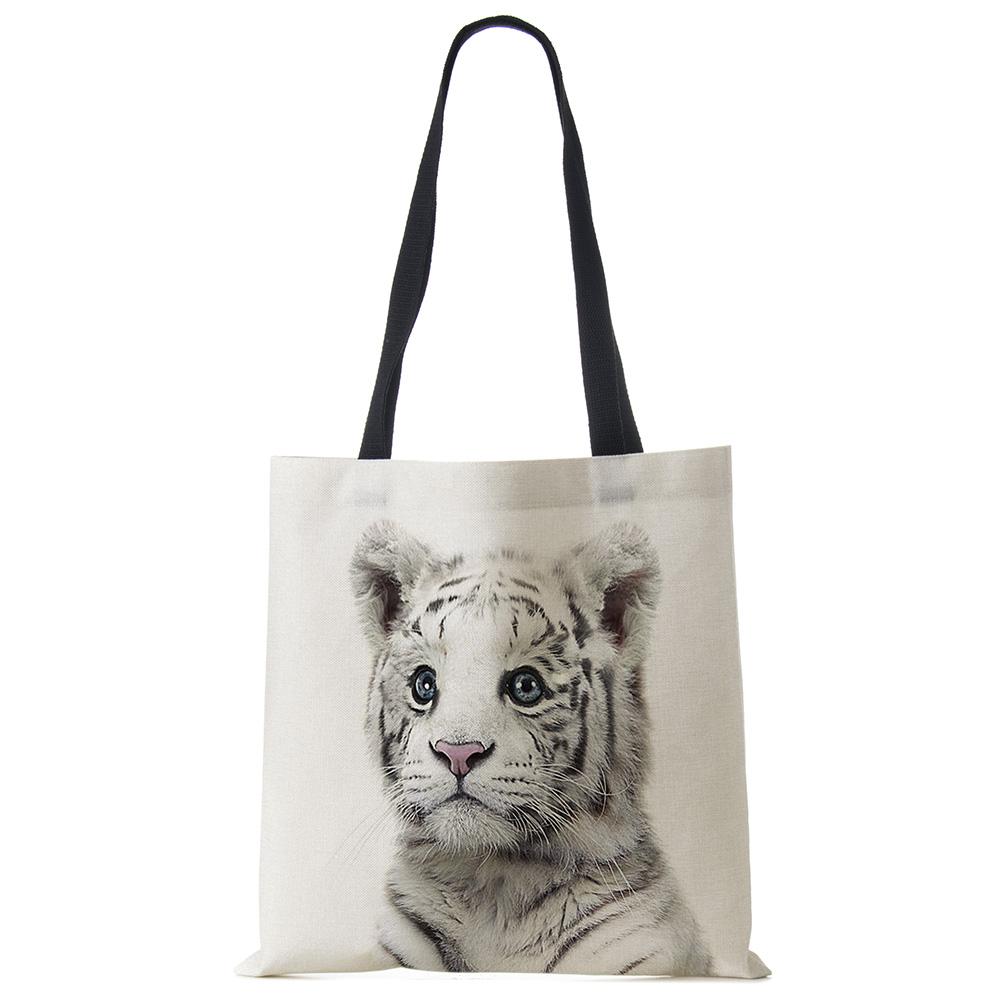 Милая Серия Животных Панда Коала Слон Принт Женская Сумка Повседневная Сумка-Тоут Сумка через Плечо Большая Вместимость KTY