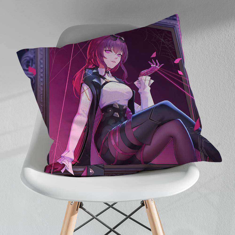 HHonkai Star Rail KKafka Various Sizes Square Pillow Case For Car Home Bedchamber Decor Birthday Gift