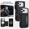 Для iPhone 17 Pro Max/Air/17 Pro Чехол-бумажник, Держатель для карт с блокировкой RFID, Съемная магнитная крышка для телефона с ремешком через плечо