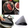 24cm Round Non Stick Pan Liners Reusable Teflon Baking Mats, Heat Resistant Frying Pan Pads, Double Pack Easy Clean Cookware Protectors