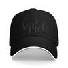 Bride Team Black Heart Casual Baseball Cap  Outdoor Sport Trucker Hat Spring Adjustable Baseball Caps