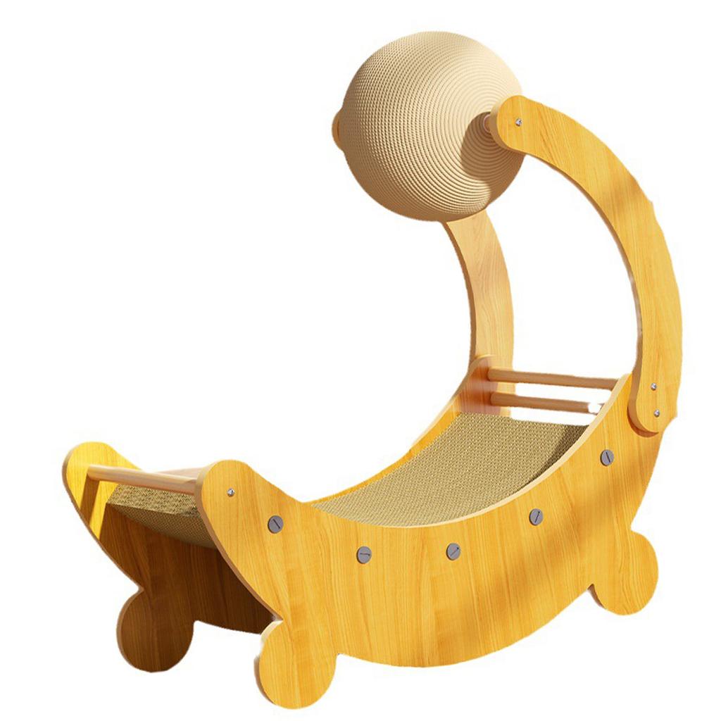 Кровать-когтеточка для кошек, деревянная сизалевая когтеточка, многофункциональное кресло-когтеточка для кошек для помещений