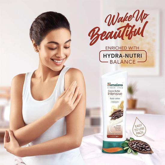 Himalaya Face Body Oil Baby Massage Oil For All Skin Types (500 ML) & Herbals Cocoa Butter Intensive Body Lotion, 400ml