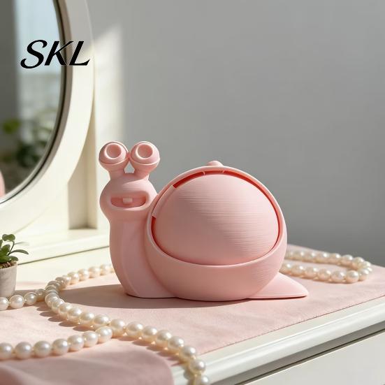 Clutter Storage Container Cute Snail Box, 3D Printed Novelty Ornament, Trinket Small Jewelry Box Holder with Lid, Fun Desk Organizer for Hair Ties