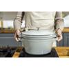 Staub Cocotte Campagne большой литой эмалированный горшок-гриль IH совместимый японский продукт с серийным номером "Stackable 24cm" [Авторизованный номер] 40508-385