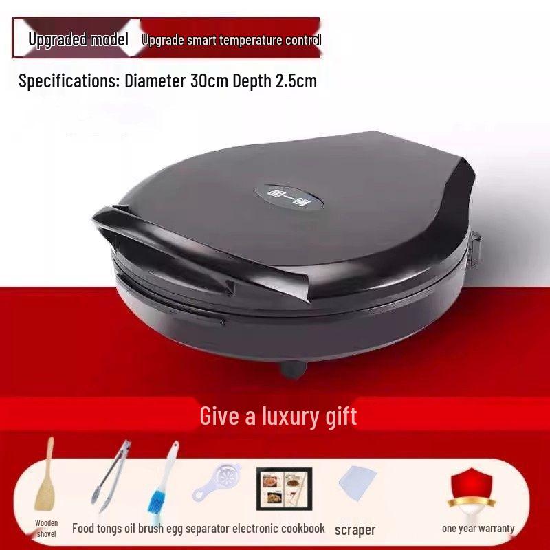 Глубокая электрическая двусторонняя сковорода для блинов и гриля с автоматическим отключением