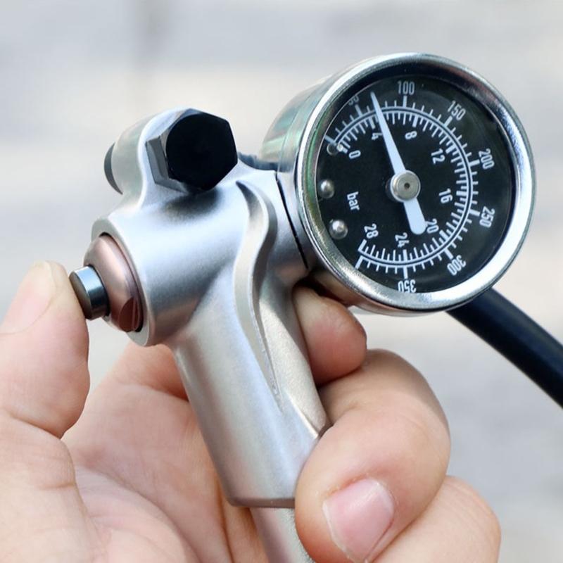 Амортизаторы Воздушные насосы Манометры 400 psi Поворотная система шлангов Устройство для накачки амортизаторов Обновления для велосипеда