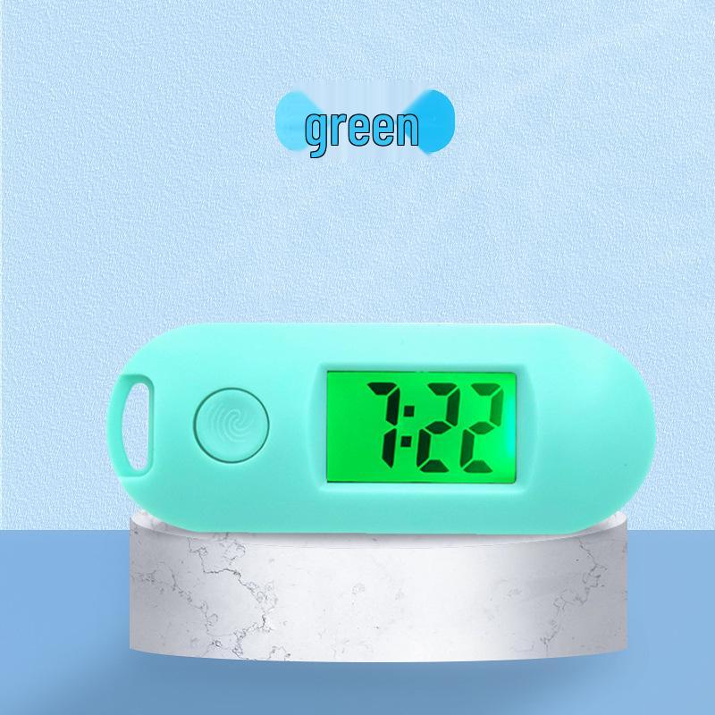 Минималистичный брелок-таймер цвета макарон: Портативные электронные часы для студентов с отображением времени и даты