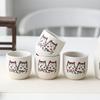 Керамический японский набор для сакэ Lucky Cat, винный горшок с 4 винными чашками, фарфоровая бутылка Tokkuri, чашка для соджу, пригодная для использования в микроволновой печи