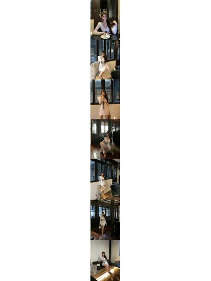V-Neck Flared Long Sleeve Slim Fit Hip-Hugging Short Dress - 2025 Autumn/Winter French Style Women's Wear