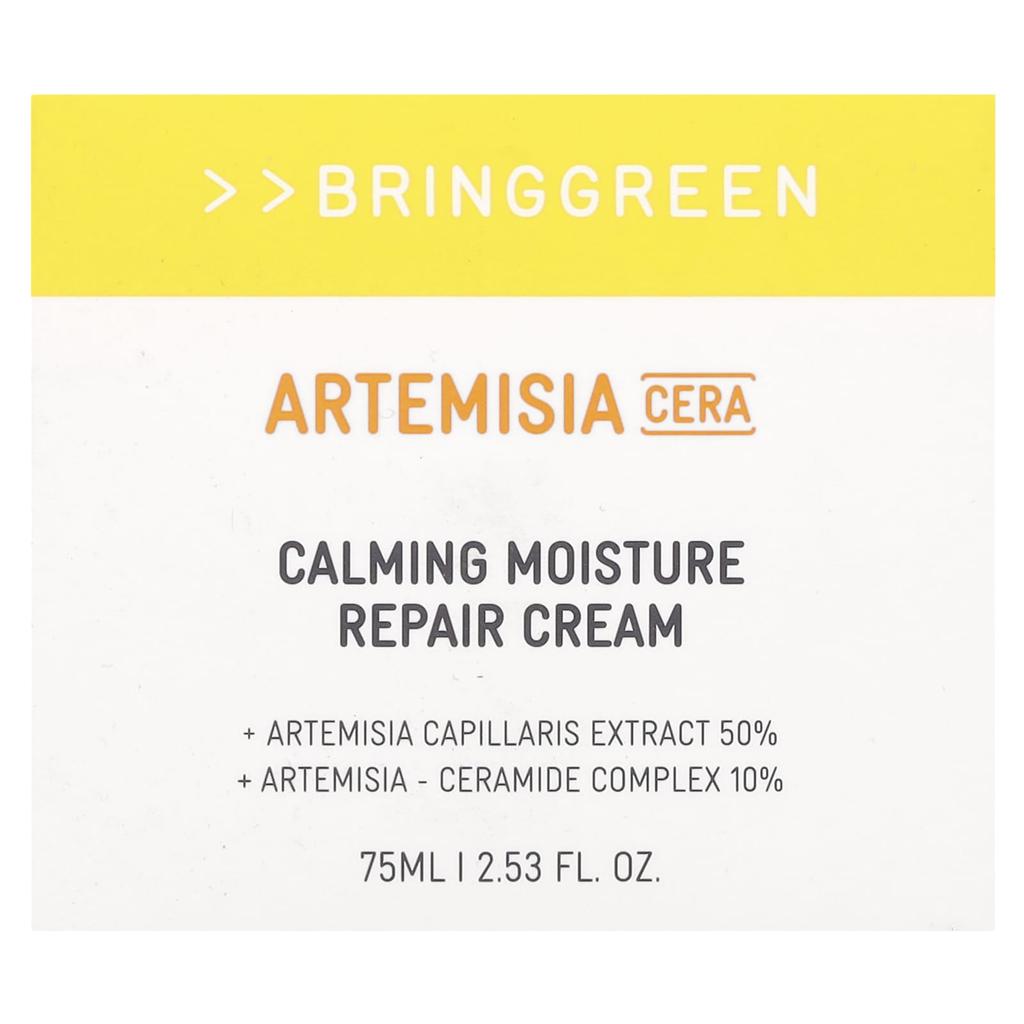 BRINGGREEN Artemisia Cera, Calming Moisture Repair Cream, 2.53 Fl Oz (75 Ml)