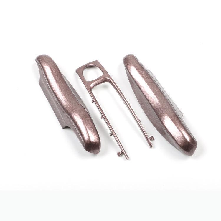 Fits Porsche Key Shell: New Cayenne, Macan, Panamera, 718, Taycan - Ice Raspberry Pink Matte Gray Solid Color