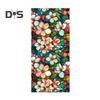 Stained Glass Static Window Film Vintage Flower Privacy Protection Sun Blocking Glass Cling Waterproof PVC Window Covering Film
