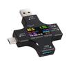 Цветной USB C Вольтметр Амперметр с Усовершенствованным Двунаправленным Определением Тока USB C Детектор
