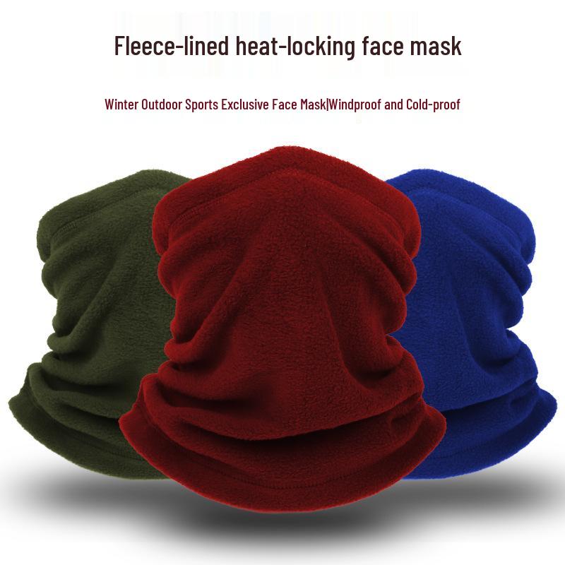 Windproof Fleece Neck Gaiter: Multifunctional Warm Face Mask for Outdoor Sports