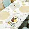 Подставка под стол из ПВХ, декоративный коврик для стола, бронзирование кухонных принадлежностей из ПВХ, противоскользящий коврик для ресторана, чистый цвет, подушка для западной кухни, коврик для украшения стола