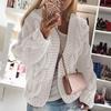 2025 Autumn/Winter Bestseller Cable Knit Cardigan - European and American Style Chunky Sweater for Women