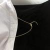Fashion Women Geometric Double Ring Temperament Simple Necklace Clavicle Chain Neck Chain Choker