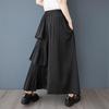 Black Plus Size High Waist Vintage Spring Summer Casual Loose Long for Woman Skirts Womens Skirt