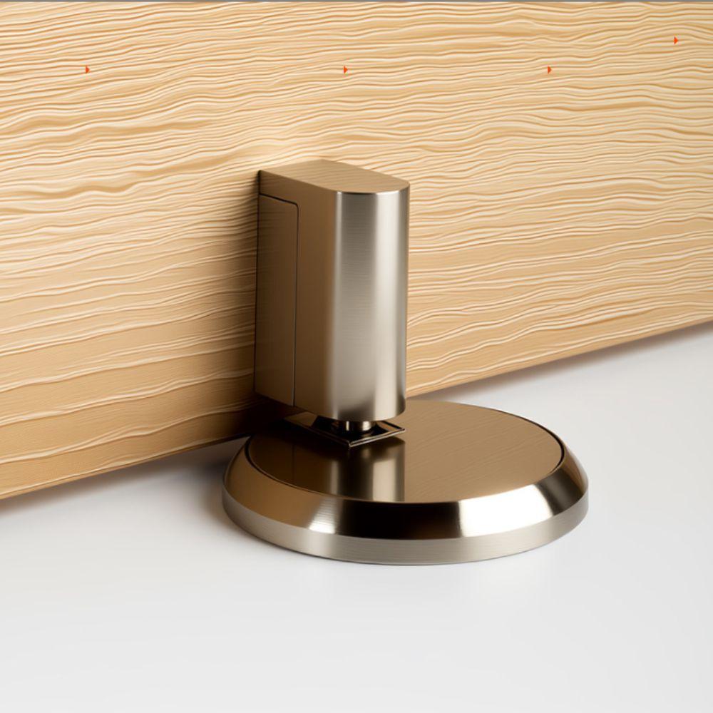 Конструкция без сверления Механический запирающий дверной стопор Дизайн без магнитов Функция бесшумности Дверной стопор без магнитов