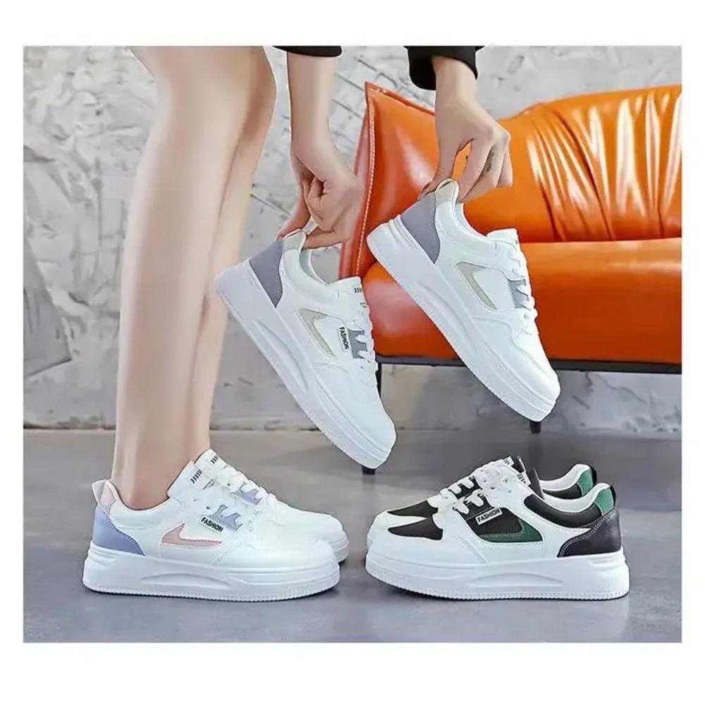 НОВЫЕ кеды женские спортивные толстая подошва универсальные корейская версия инс трендовые противоскользящие белые кеды женские