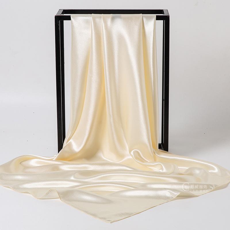 Весна/лето Новый женский шелковый шарф 90 * 90 см Имитация шелкового твила квадратный шарф Модный принт большой квадратный шарф профессиональный шарф