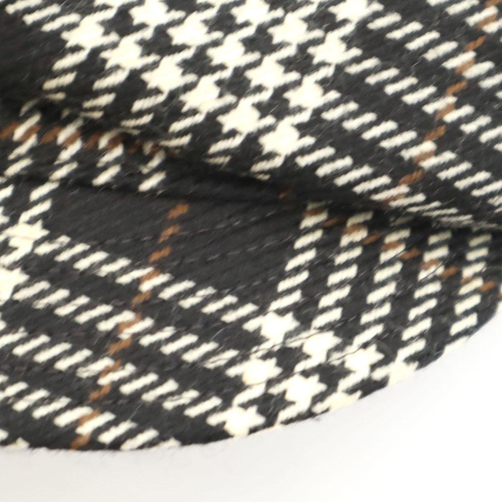 Borsalino Сделано в Италии шерсть Гусиная лапка Кепка Черная серия Женская Б/У