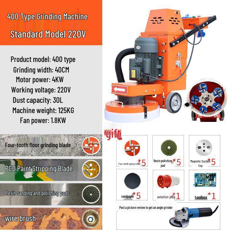 Shanghai Dust-Free Epoxy Floor Grinder: Concrete, Cement, Pavement, Paint Stripper, Terrazzo Polisher