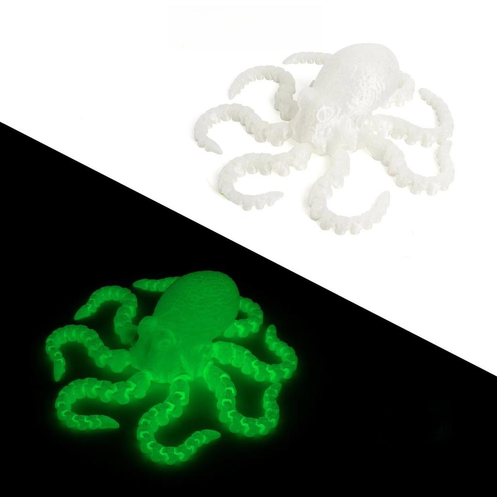 3D Printed Octopus Ornament Creative Animal Landscape Decorations Simulated Octopus Desktop Home Model Party Children's Gift